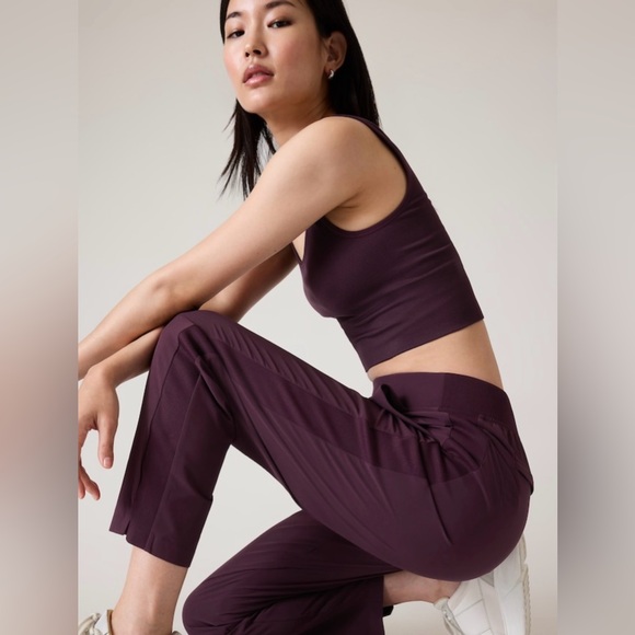 Athleta Brooklyn Ankle Pant // Spiced Cabernet - Picture 2 of 7